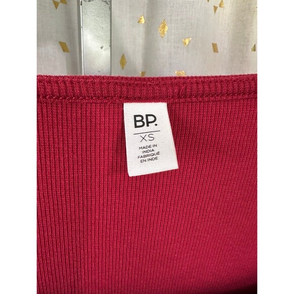 BP Nordstrom Women's Ribbed Stretched Square Neck Long Sleeve Bodysuit XS - Picture 4 of 4